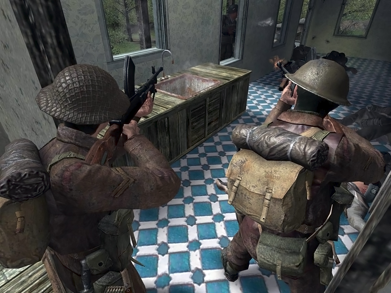 Калов дьюти вторая мировая. Call of Duty 2. Cod 2 2005. Call of Duty 2 Нормандия. Британские солдаты Call of Duty 2.